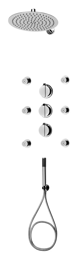 Плитка Deante Cascada Набор CASCADA термостатический встраиваемый для душа хром  поверхность глянец