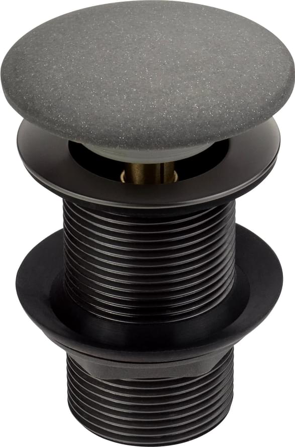 Плитка Deante Click-Clack Клапан CLICK-CLACK для гранитной раковины - без перелива антрацит металлик  поверхность матовая