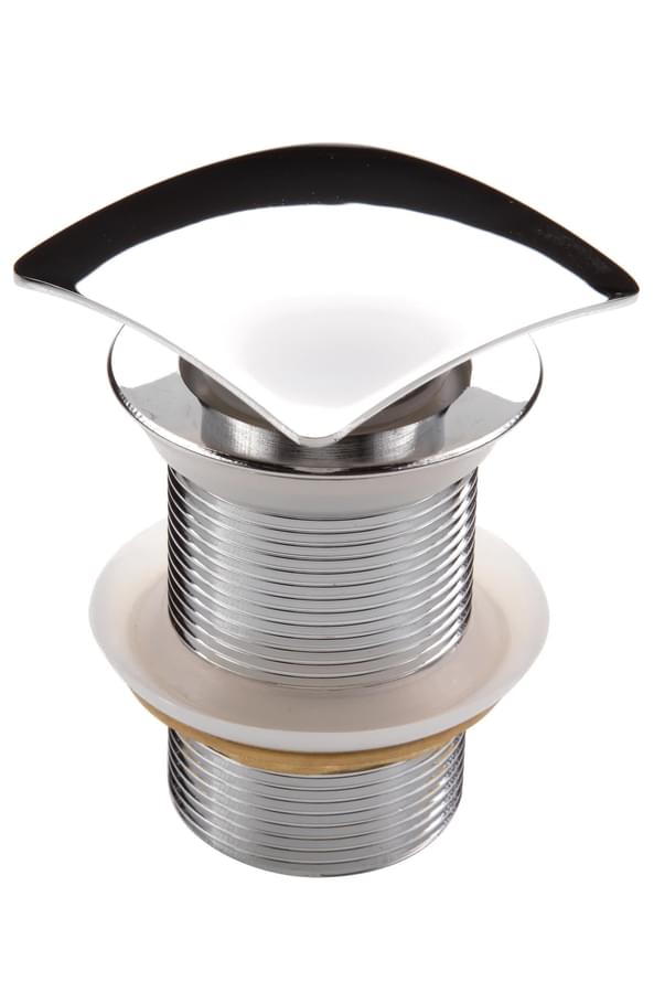 Плитка Deante Click-Clack Клапан для раковины CLICK-CLACK без перелива квадратный хром  поверхность глянец