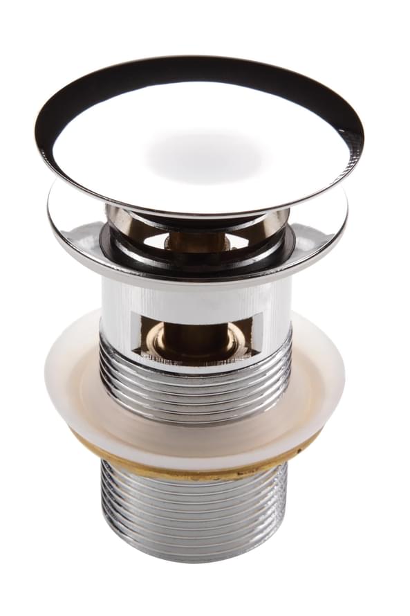 Плитка Deante Click-Clack Клапан для раковины CLICK-CLACK с переливом хром  поверхность глянец