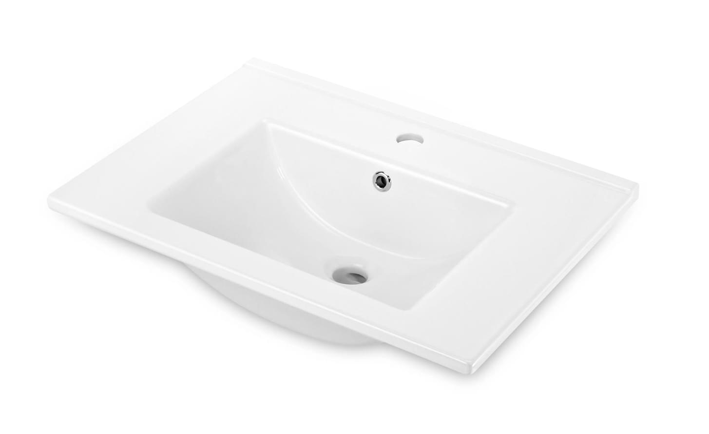 Плитка Deante Floks Встраиваемая раковина FLOKS 60x45 белый  поверхность глянец