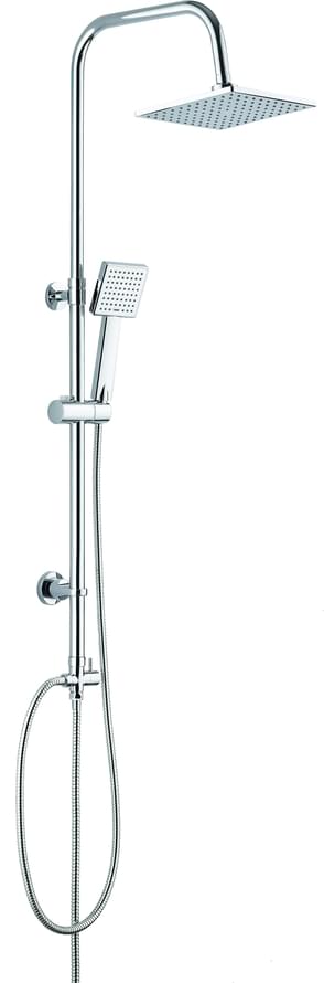 Плитка Deante Floks Душевой гарнитур FLOKS с верхним душем хром  поверхность глянец