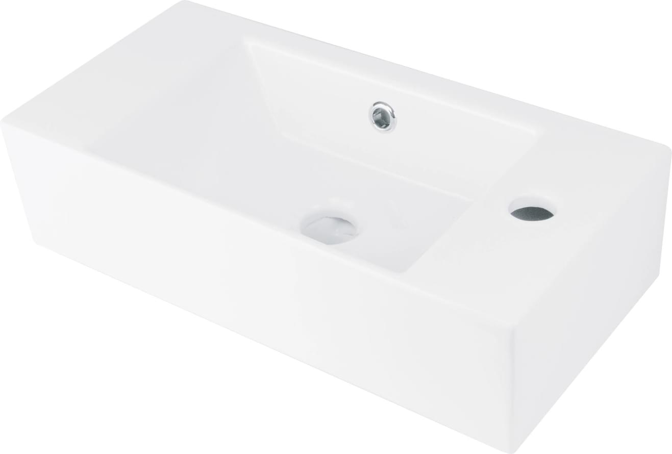 Плитка Deante Hiacynt New Керамическая раковина HIACYNT NEW 510x250мм правый белый  поверхность глянец