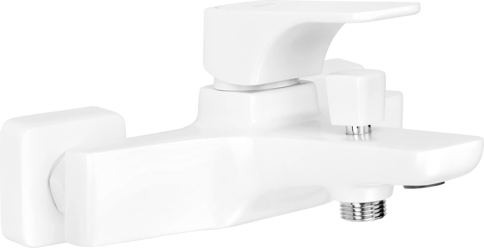 Плитка Deante Hiacynt Смеситель HIACYNT для ванны и душа белый  поверхность матовая