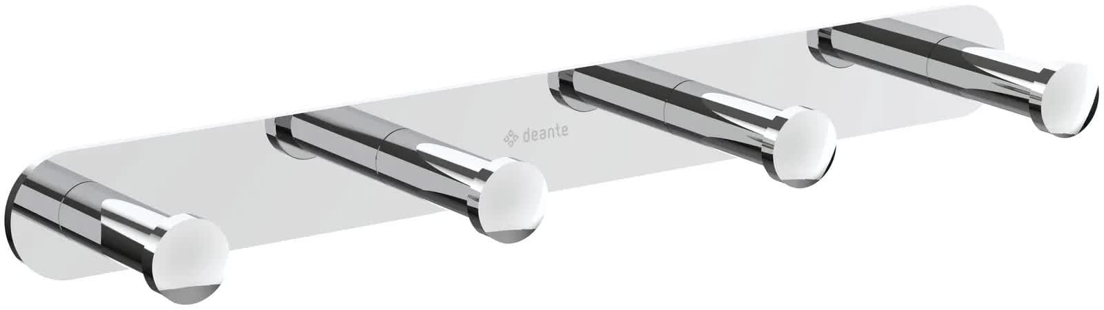 Плитка Deante Jasmin Крючок четверной на планке JASMIN хром  поверхность глянец