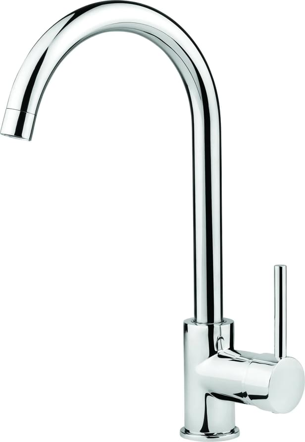 Плитка Deante Luno Смеситель LUNO для кухни с высоким изливом хром  поверхность глянец