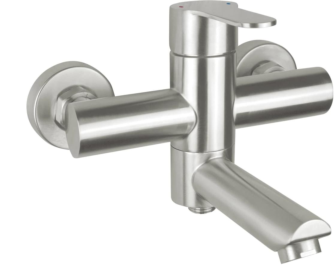 Плитка Deante Lupo Смеситель LUPO для ванны и душа сталь  поверхность брашированная