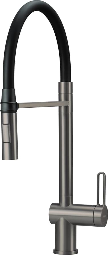 Плитка Deante Magnetic Смеситель для кухни MAGNETIC с гибким изливом 2 вида струй титан  поверхность матовая