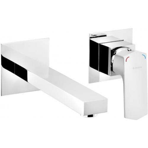 Плитка Deante Maruna Смеситель MARUNA для раковины настенный с внутренней частью хром  поверхность глянец