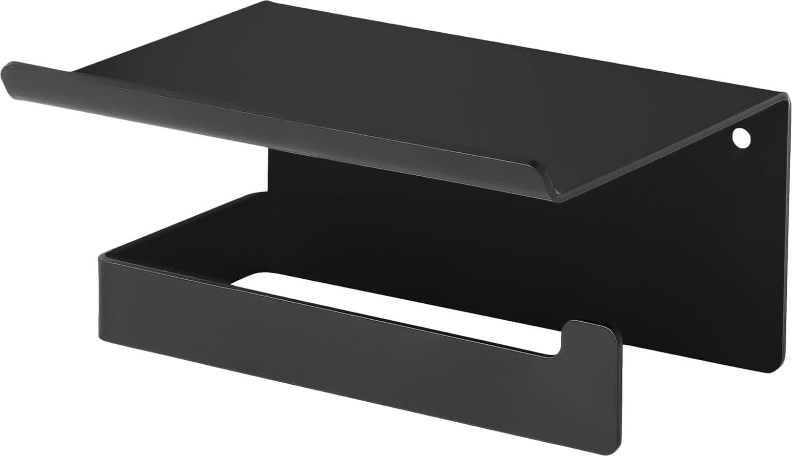 Плитка Deante Mokko Держатель MOKKO для туалетной бумаги с крышкой черный  поверхность матовая