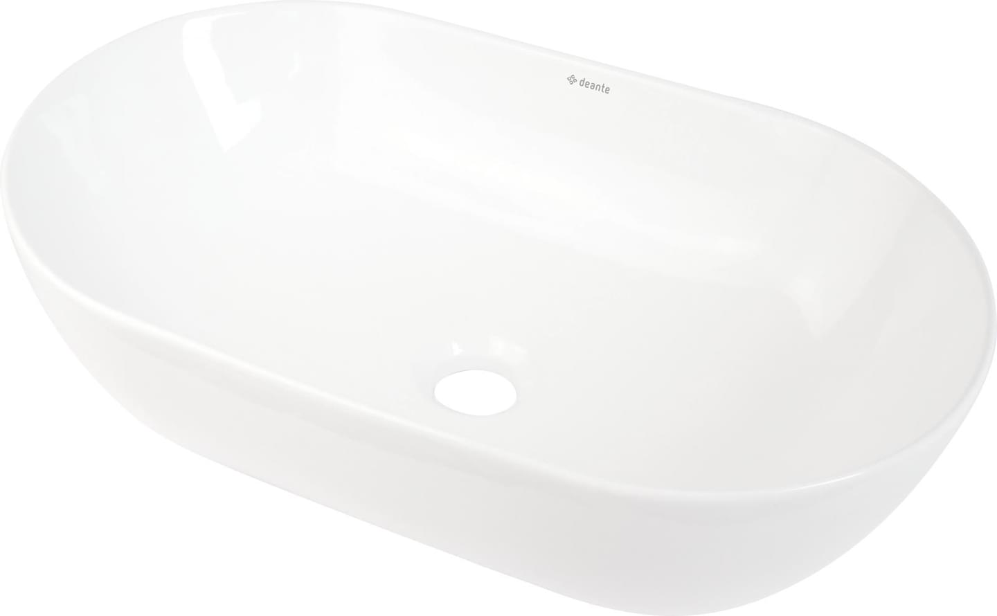 Плитка Deante Peonia Раковина керамическая PEONIA NEW накладная 500x300x140мм белый  поверхность глянец