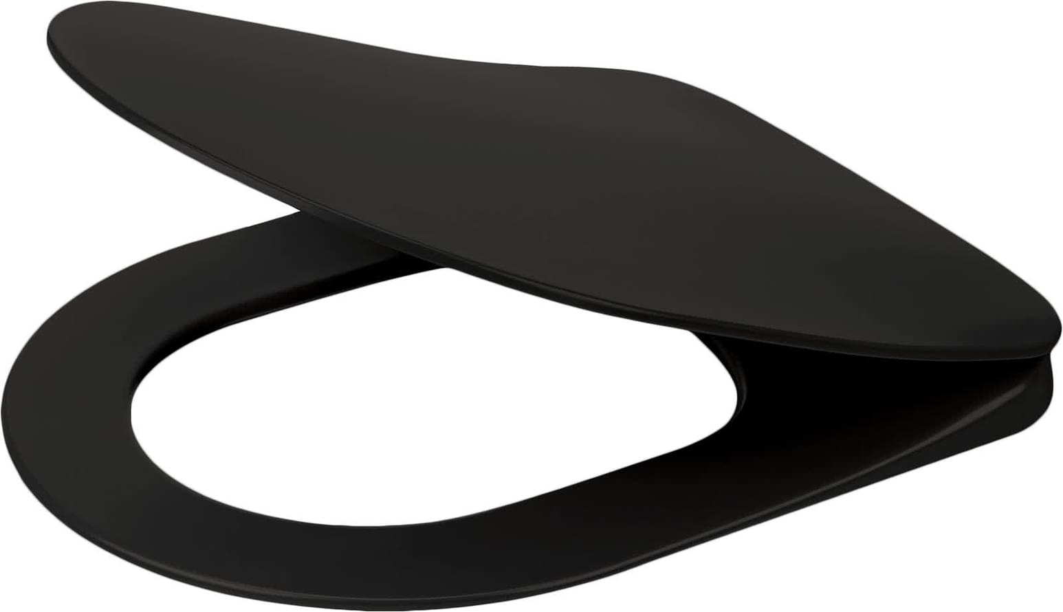 Плитка Deante Peonia Сиденье для унитаза PEONIA ZERO с микролифтомчерный  поверхность матовая