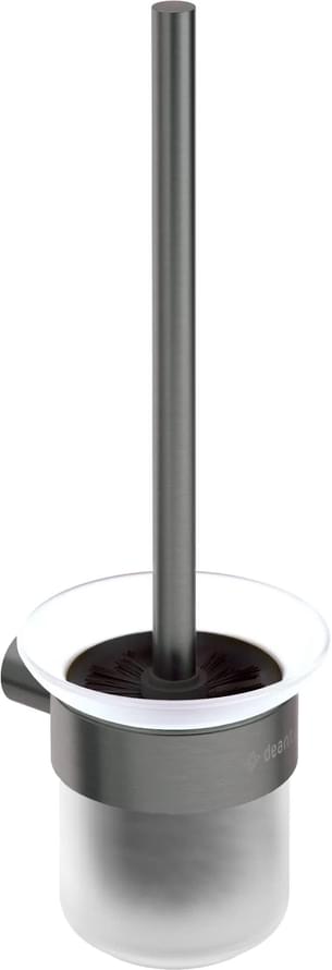 Плитка Deante Round Ершик ROUND подвесной титан/белый  поверхность брашированная