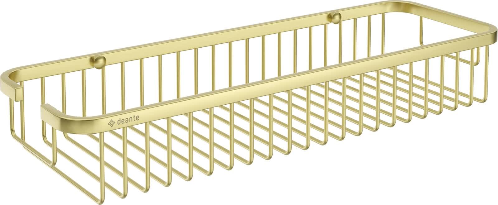 Плитка Deante Round Корзина для душа ROUND 392мм золото матовый  поверхность брашированная