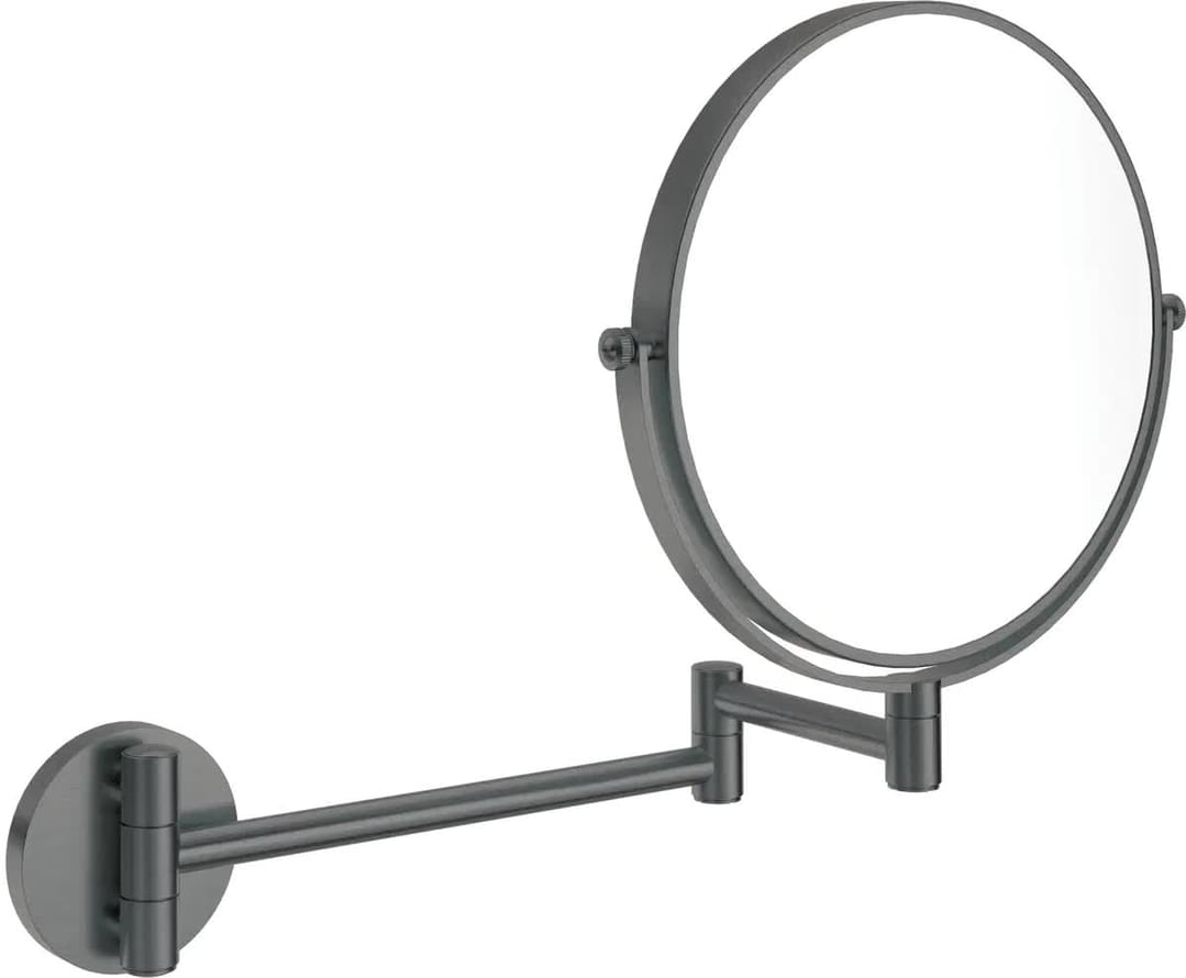 Плитка Deante Round Косметическое зеркало ROUND двухстороннее титан  поверхность брашированная