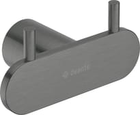 Плитка Deante Round Крючок ROUND двойной титан поверхность брашированная