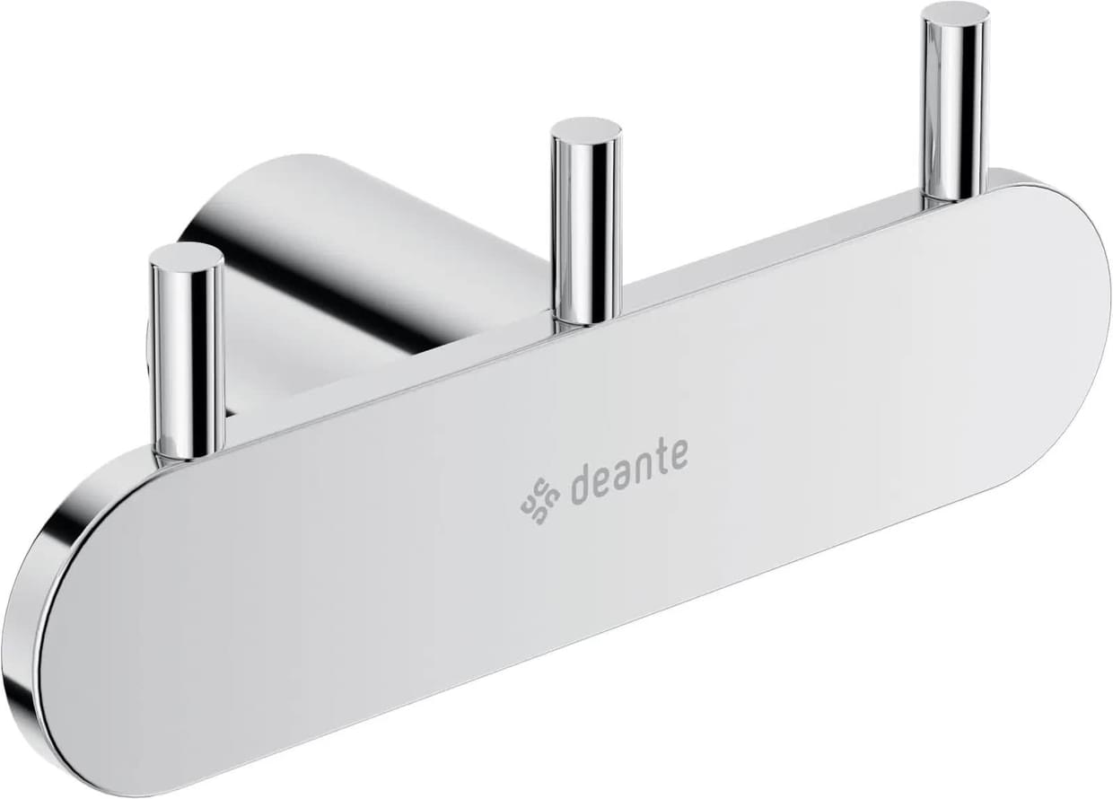 Плитка Deante Round Крючок тройной ROUND хром  поверхность глянец