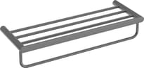 Плитка Deante Round Полка ROUND для полотенец титан поверхность брашированная