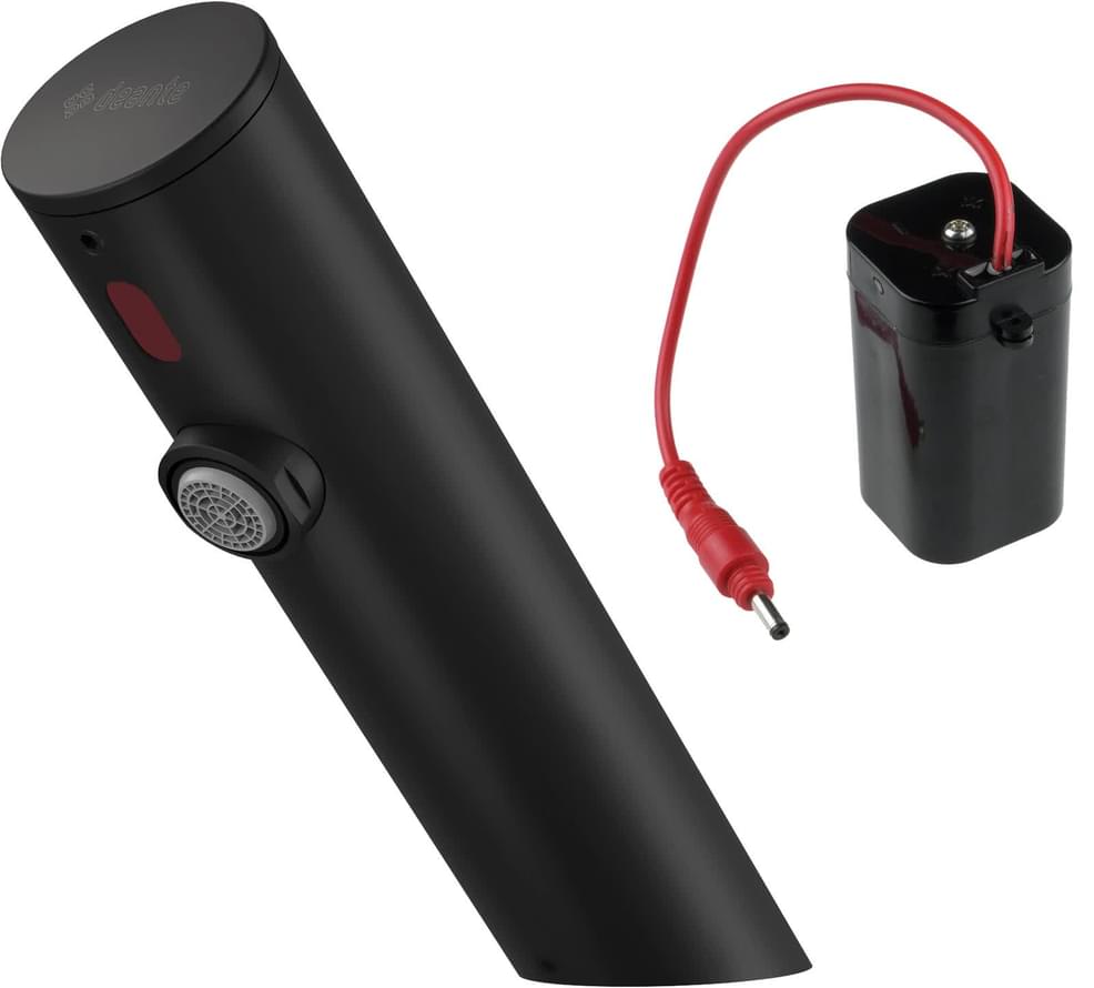 Плитка Deante Sense Смеситель для раковины сенсорный SENSE без регулировки температуры от батареек черный  поверхность матовая