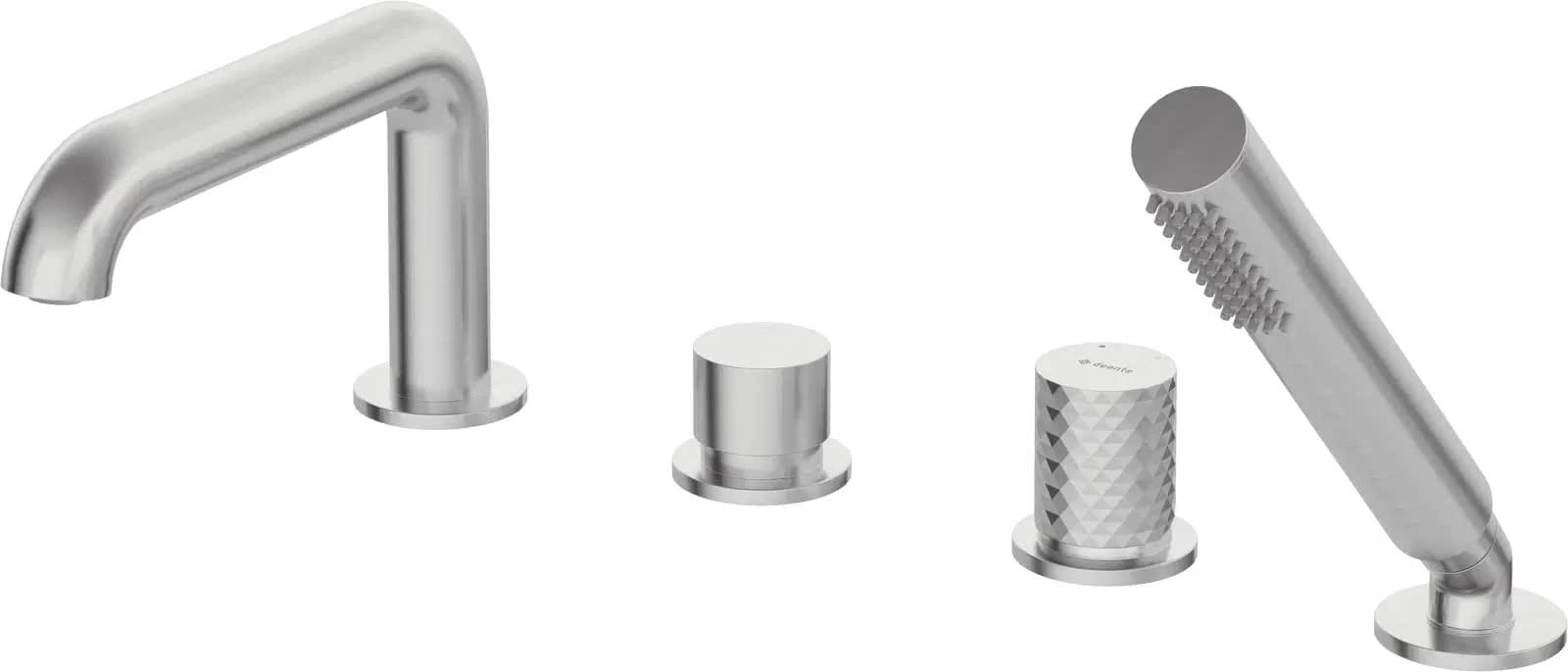 Плитка Deante Silia Hexa Смеситель SILIA HEXA на борт ванны на 4 отверстия сталь  поверхность брашированная