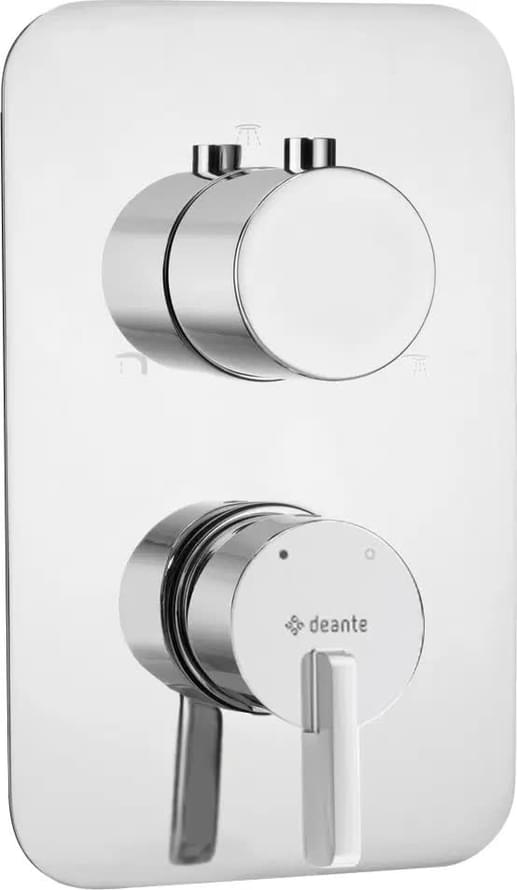 Плитка Deante Silia Внешняя часть смесителя SILIA 3 выхода хром  поверхность глянец