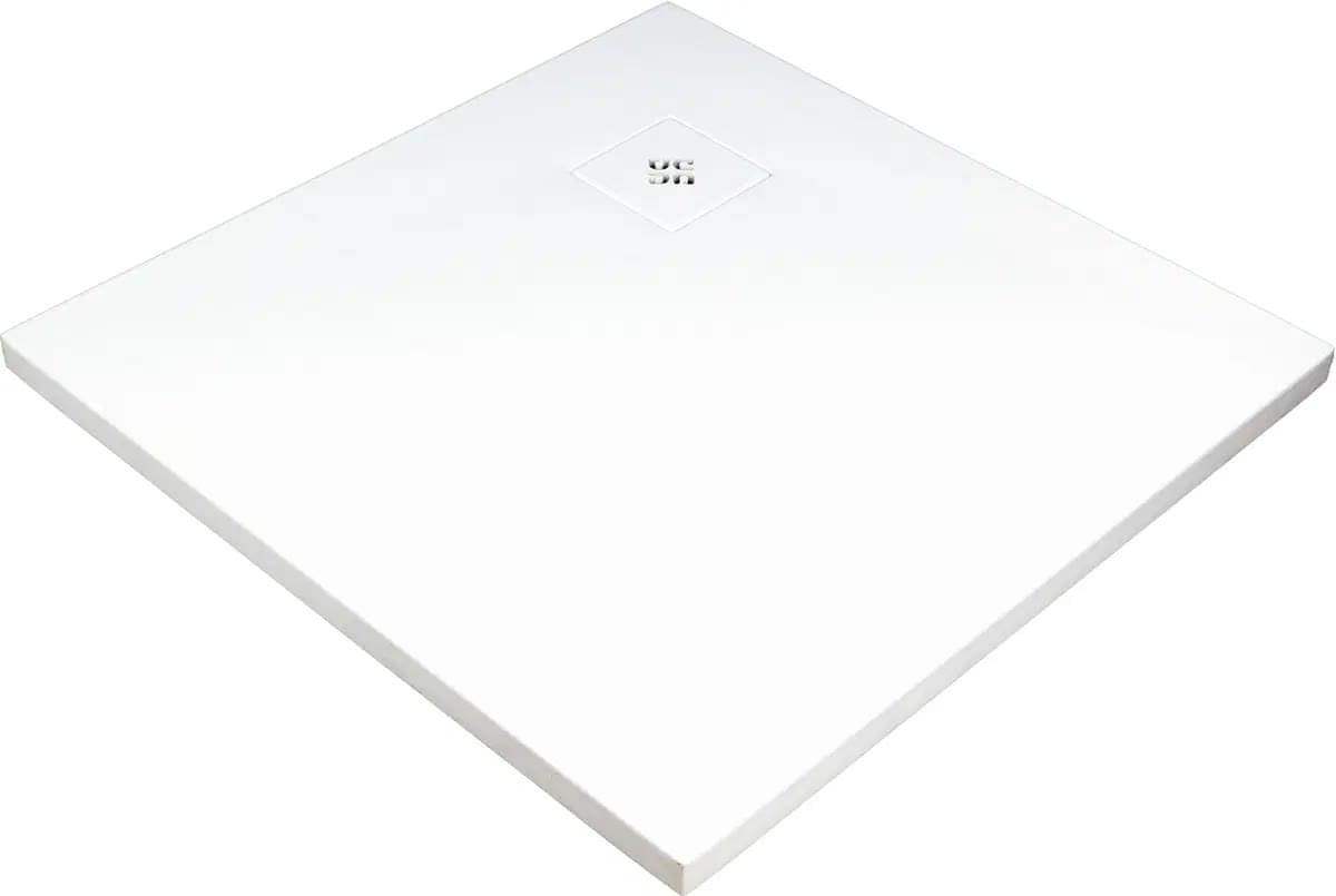 Плитка Deante Silia Душевой поддон SILIA 800x800х35 мм акриловый белый  поверхность брашированная