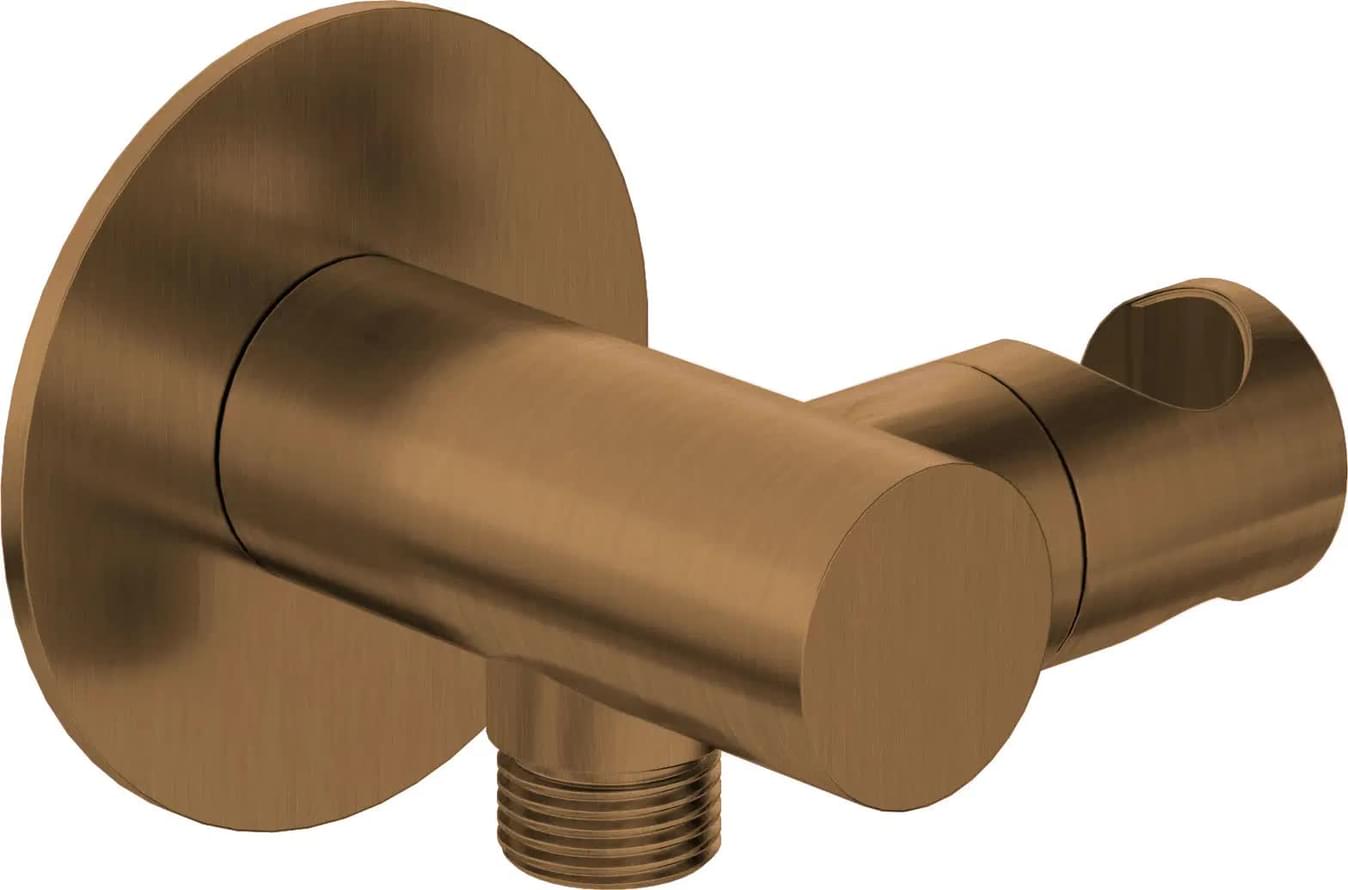 Плитка Deante Silia Кронштейн для подключения шланга SILIA с держателем для лейки бронза  поверхность брашированная