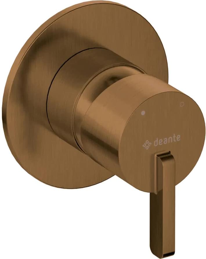 Плитка Deante Silia Смеситель встраиваемый SILIA для душа с внутренней частью бронза  поверхность брашированная