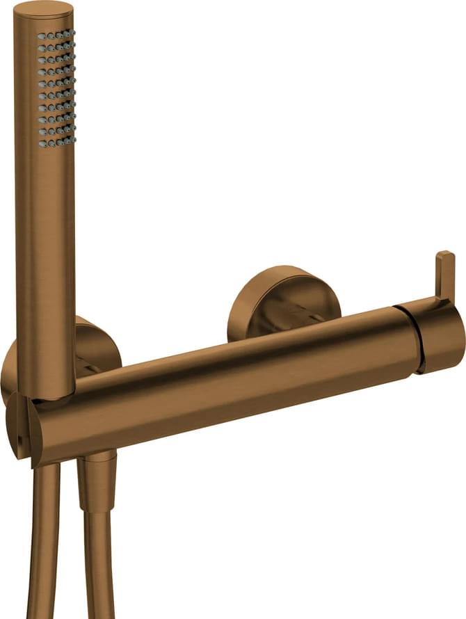 Плитка Deante Silia Смеситель для душа SILIA с душевым гарнитуром бронза  поверхность брашированная