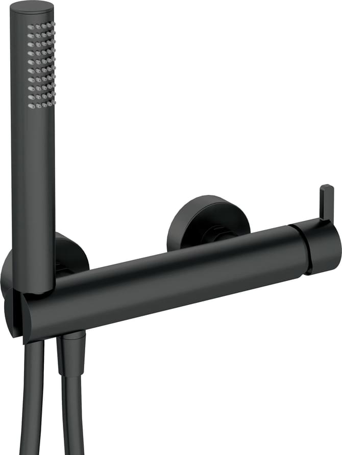 Плитка Deante Silia Смеситель для душа SILIA с душевым гарнитуром черный  поверхность матовая