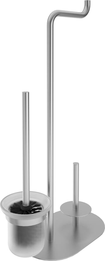 Плитка Deante Silia Стойка SILIA с держателем для туалетной бумаги и ершик сталь  поверхность брашированная