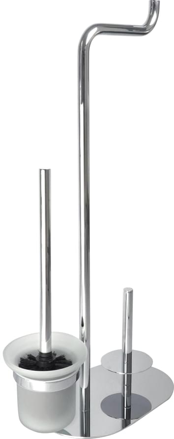Плитка Deante Silia Стойка SILIA с держателем для туалетной бумаги и ершик хром  поверхность глянец