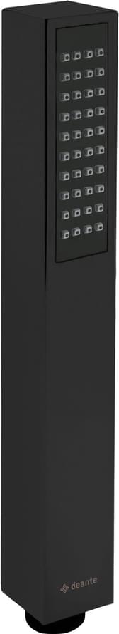 Плитка Deante Square Лейка для душа SQUARE черный  поверхность матовая