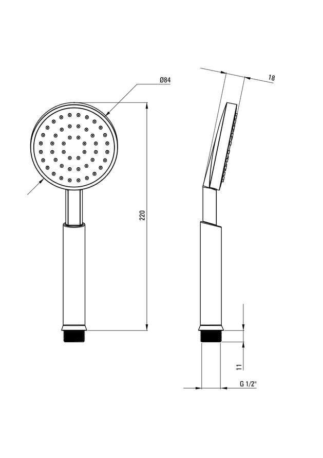 Плитка Deante Temisto Душевая ситема TEMISTO хром 15x37 см, поверхность глянец