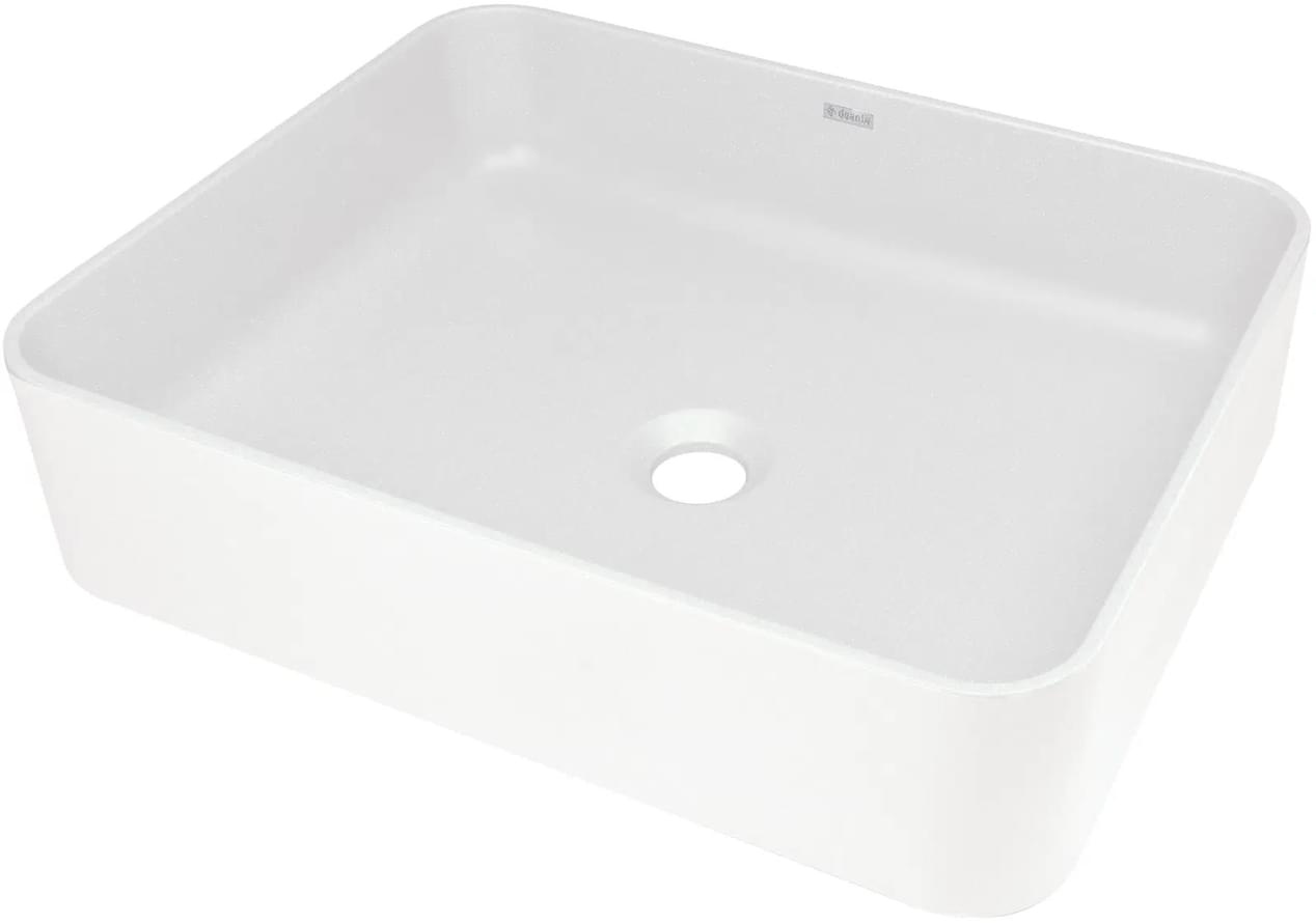 Плитка Deante Temisto Раковина накладная TEMISTO искусственный камень 500x400x120мм алебастр  поверхность матовая