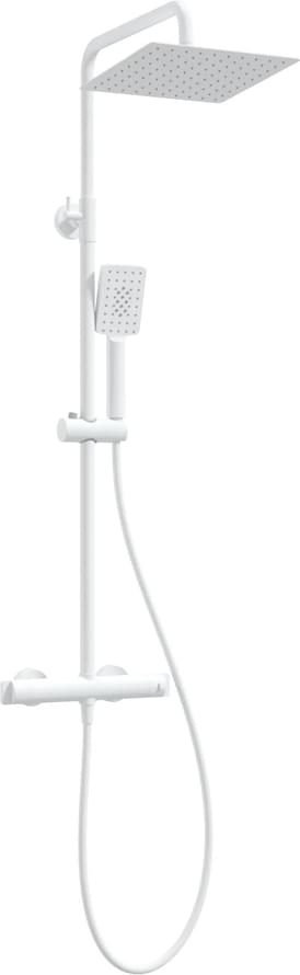 Плитка Deante Therm Душевая колонна THERM термостат белый  поверхность матовая