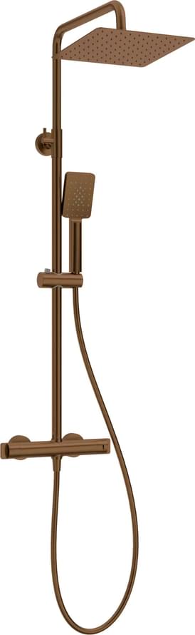 Плитка Deante Therm Душевая колонна THERM термостат бронза  поверхность брашированная