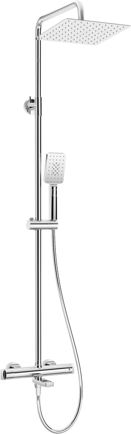 Плитка Deante Therm Душевая колонна термостат с поворотным изливом хром  поверхность глянец