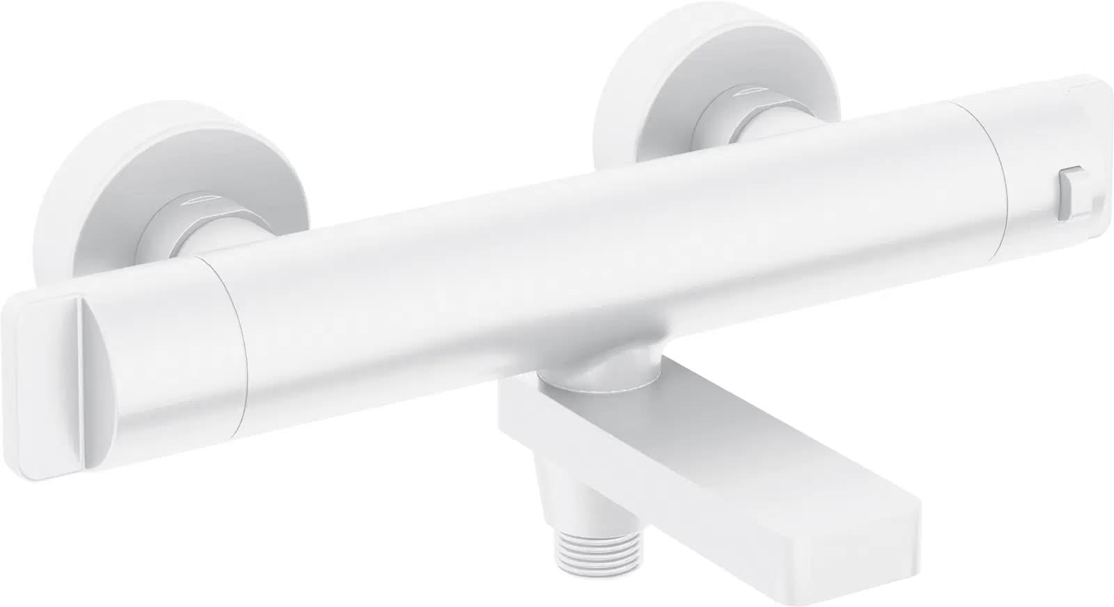 Плитка Deante Therm Смеситель THERM термостатический для ванны и душа белый  поверхность матовая