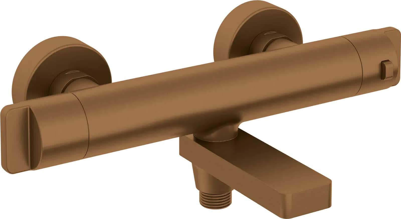 Плитка Deante Therm Смеситель THERM термостатический для ванны и душа бронза  поверхность брашированная