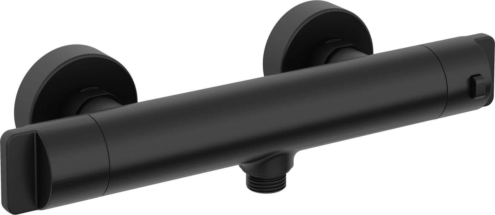 Плитка Deante Therm Смеситель термостатический для душа черный  поверхность матовая