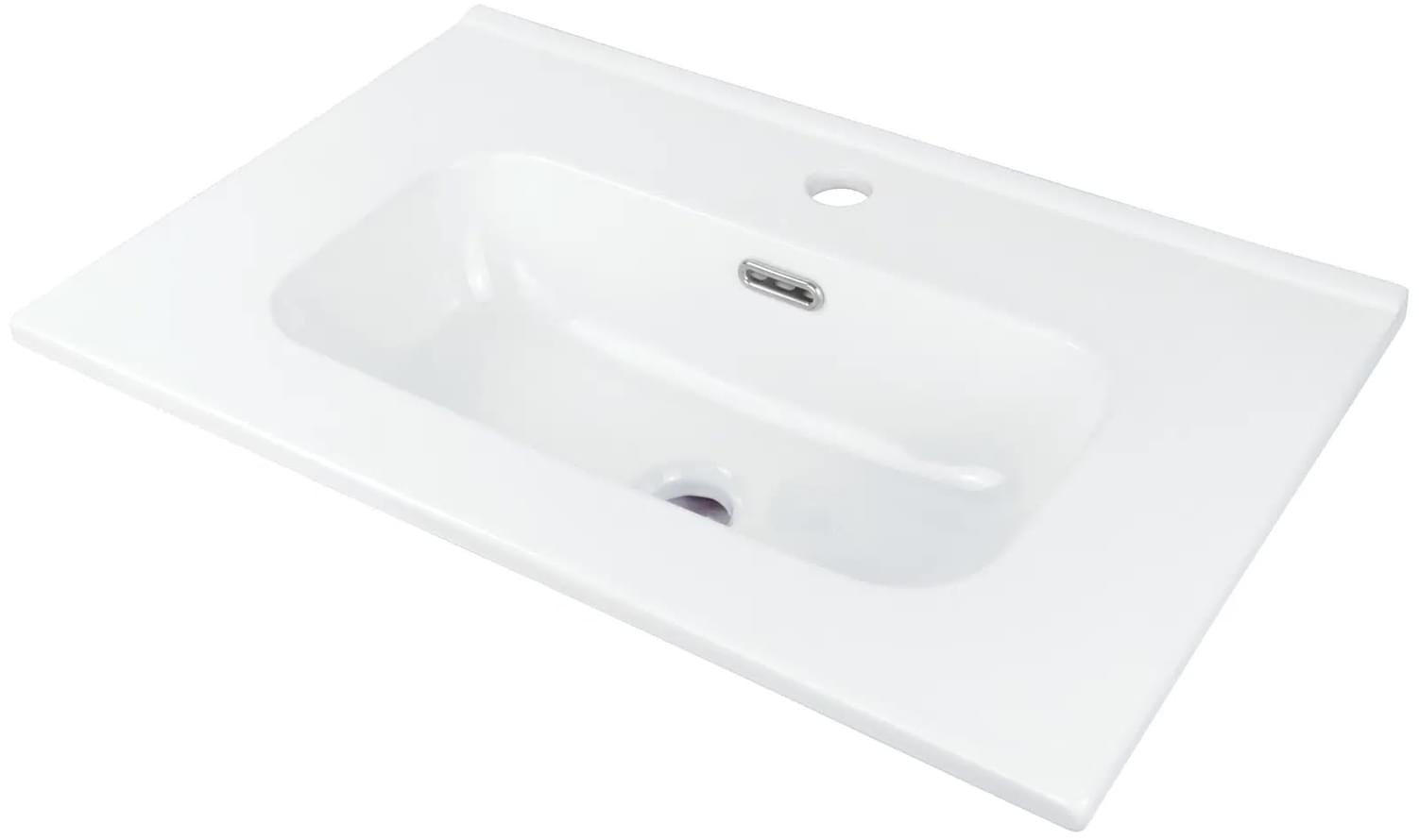 Плитка Deante Tubo Раковина керамическая TUBO 600x385x160мм белый  поверхность глянец