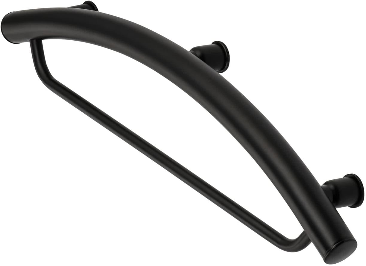 Плитка Deante Vital Поручень на стену VITAL с держателем для полотенец черный  поверхность матовая