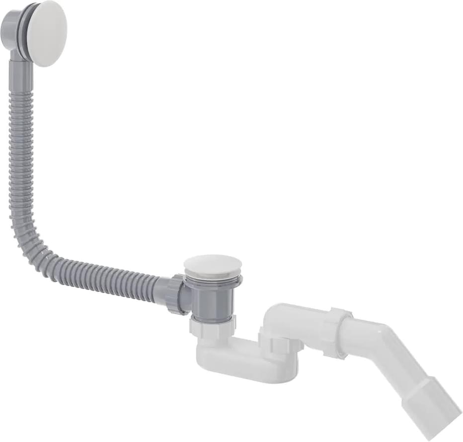 Плитка Deante Сливные Системы Сифон для ванны Сlick-Сlack 60 см белый матовый  поверхность 