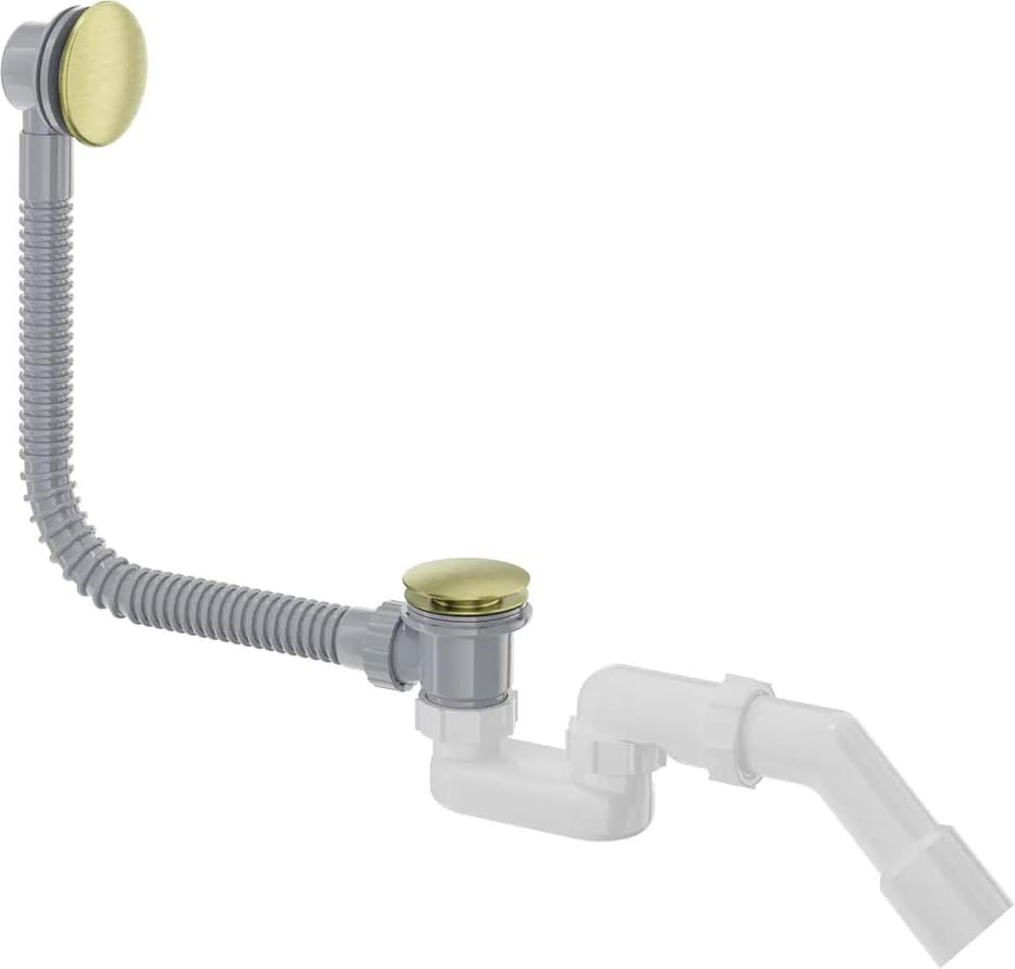 Плитка Deante Сливные Системы Сифон для ванны Сlick-Сlack 60 см золото брашированное  поверхность 