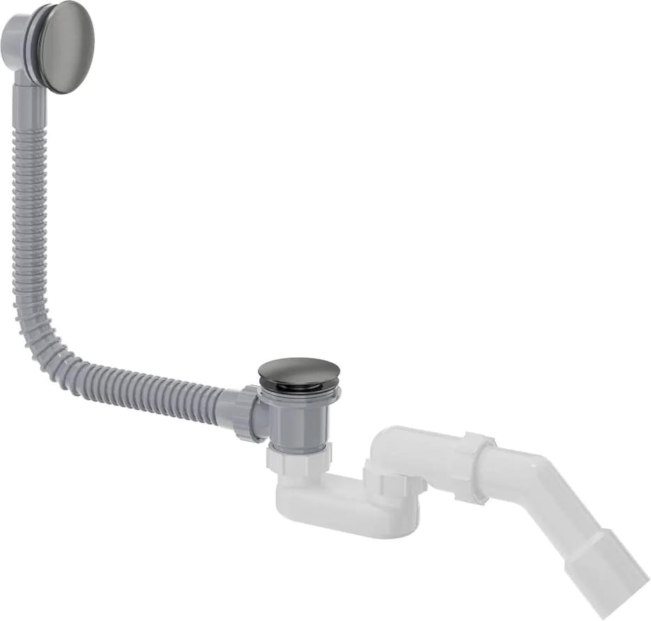 Плитка Deante Сливные Системы Сифон для ванны Сlick-Сlack 60 см титан  поверхность 