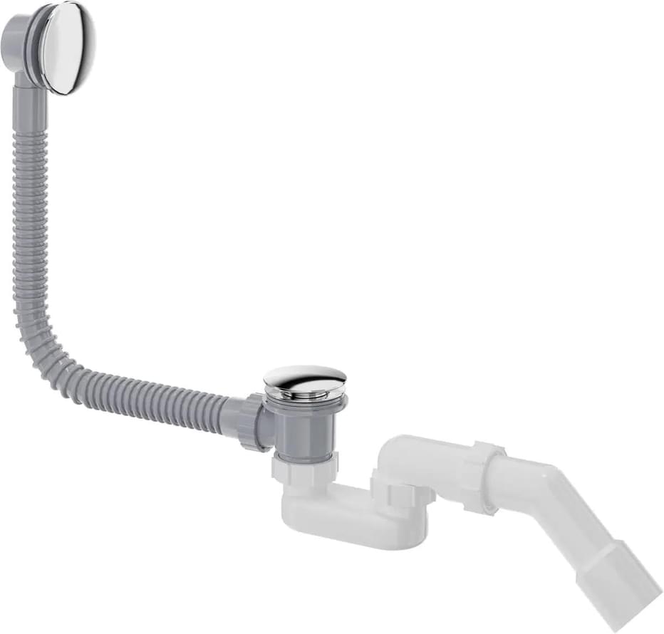 Плитка Deante Сливные Системы Сифон для ванны Сlick-Сlack 60 см хром  поверхность 