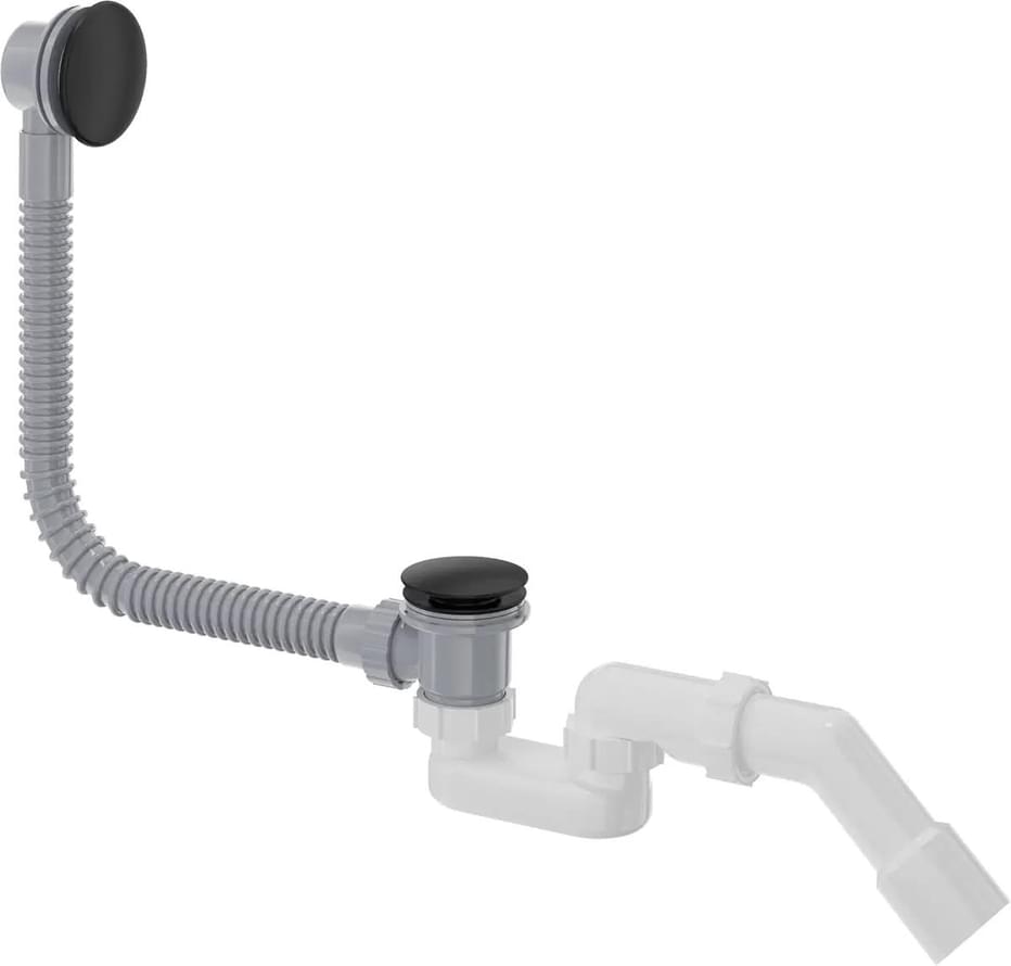 Плитка Deante Сливные Системы Сифон для ванны Сlick-Сlack 60 см черный матовый  поверхность 