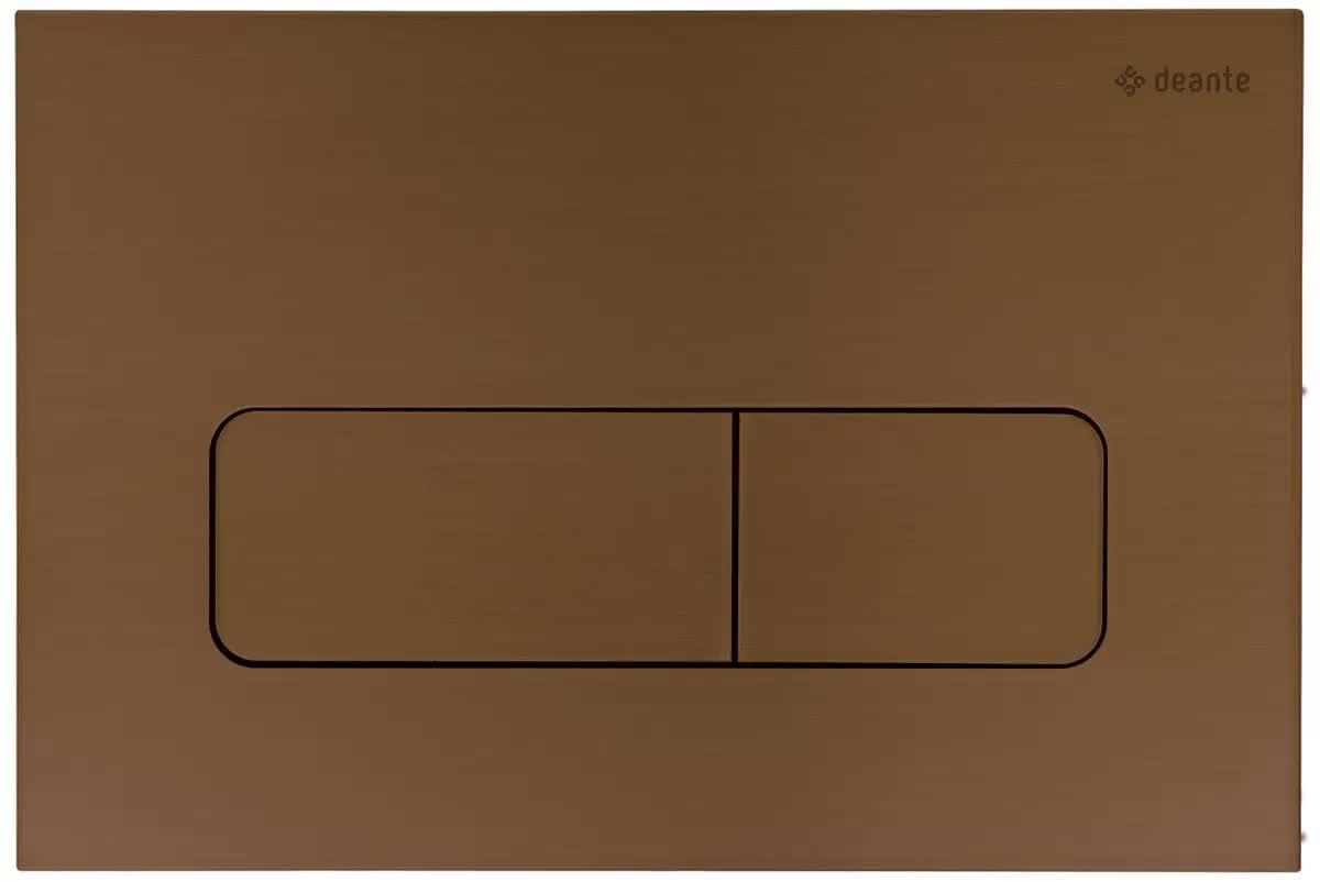 Плитка Deante Смывные Клавиши Metal Клавиша для инсталляции SLIM MODEL 1 алюминий. бронза брашированная  поверхность брашированная