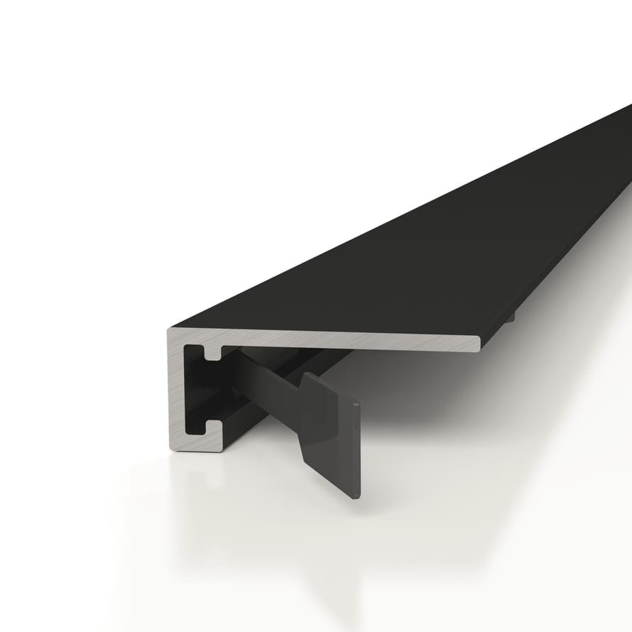 Плинтус Decaro Engineering Микроплинтус M15A Black 0x200 см поверхность матовая